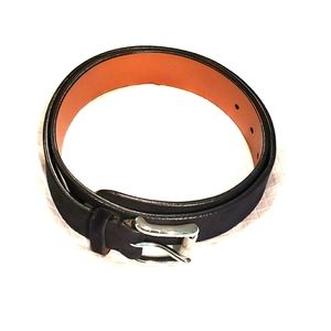 Ralph Lauren Men's Leather Suede Belt Navy